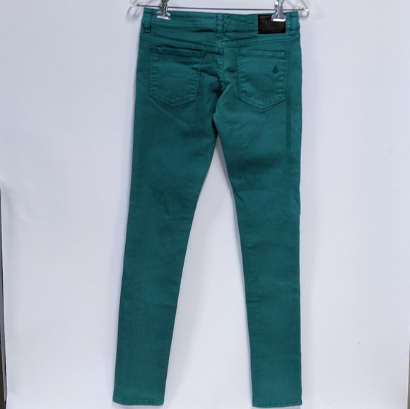 Volcom Sound Check Skinny Jeans, Green, Old Stock, 26x32, read description - Picture 8 of 14